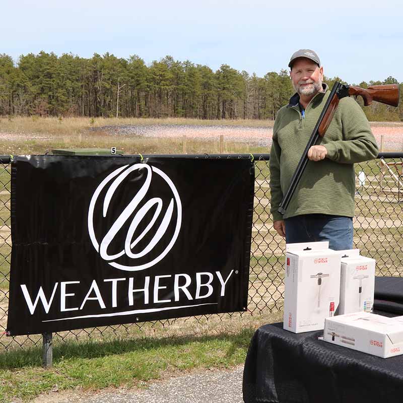 Weatherby Booth At Long Island Shooting Range At Brookhaven NY Demo Day